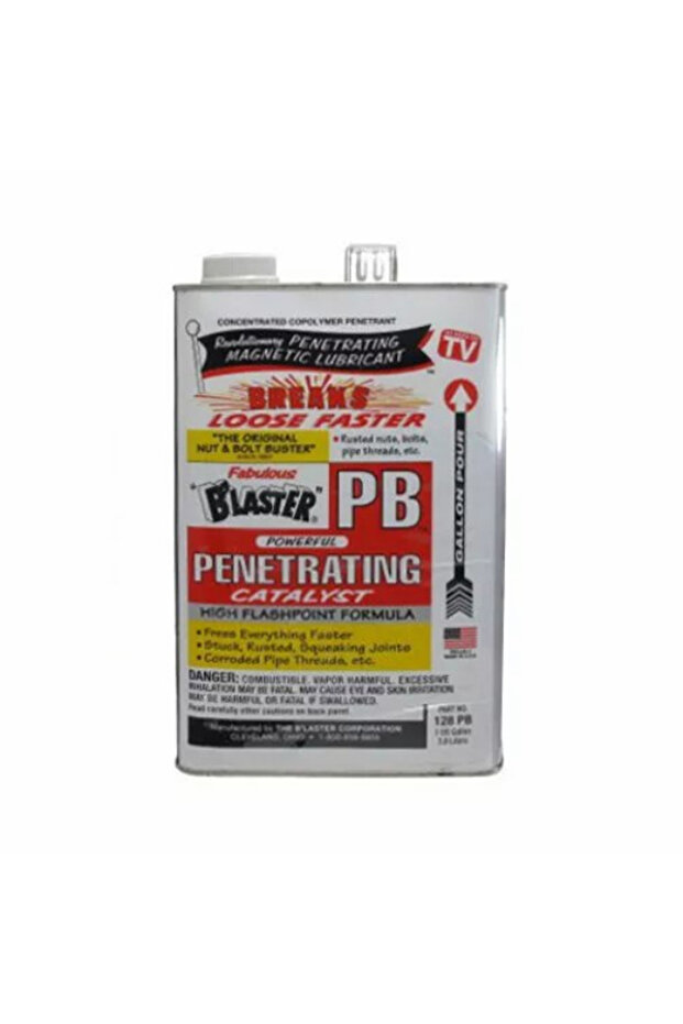 HOUSEMART PB B'laster 128-PB محفز اختراق، 1 جالون، مزيل صدأ وزيت تشحيم، يفك قطع الغيار المصدقة أو المجمدة، يتحول إلى طبقة تشحيم، للسيارات والصناعة