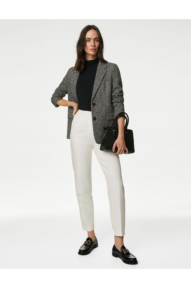Yüksek Bel Tapered Fit Pantolon - 1