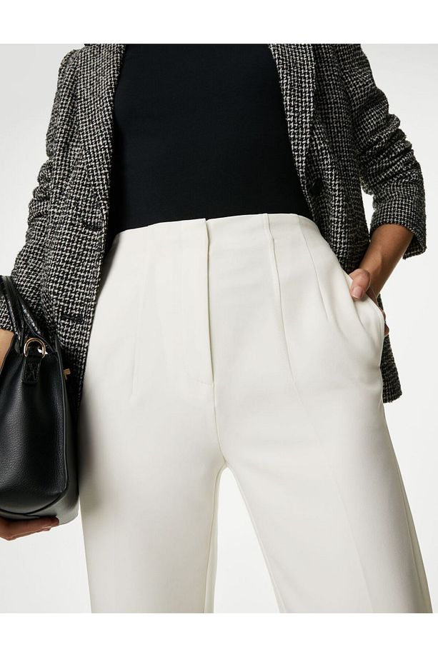 Yüksek Bel Tapered Fit Pantolon - 2