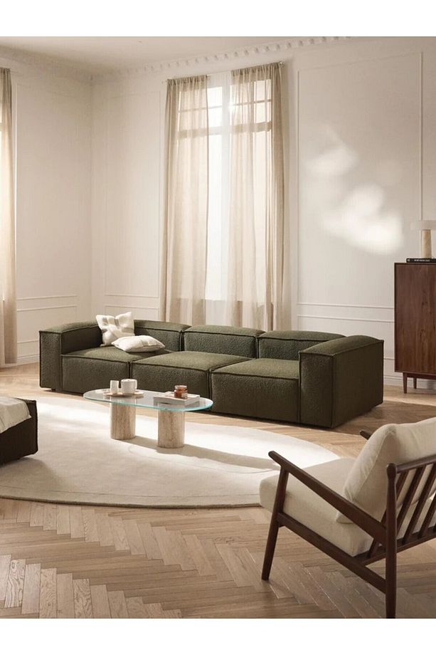 Yumuşak Oturumlu Soft Modüler Kanepe, Bukle (4-Kişilik) - InNature HOme - 2