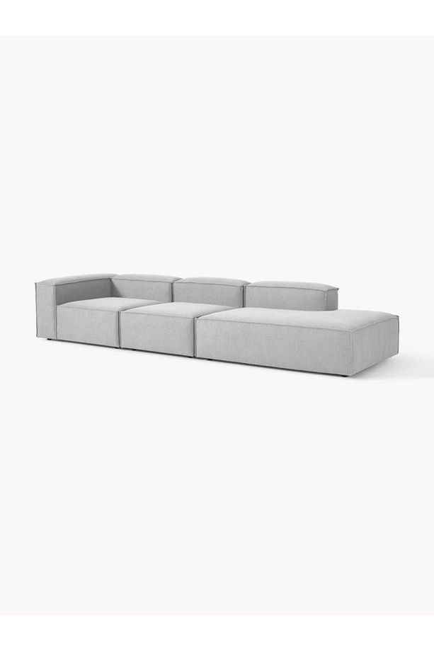 Soft Yumuşak Oturumlu Üç Modüllü Uzanmalı Modüler Kanepe, Keten - 2