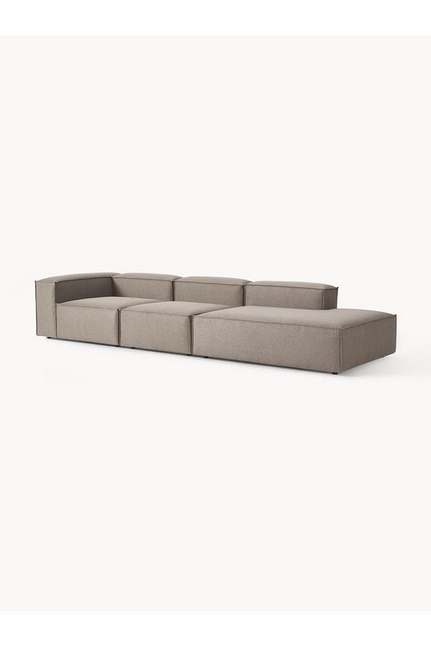 Soft Yumuşak Oturumlu Üç Modüllü Uzanmalı Modüler Kanepe, Keten - InNature Home - 3