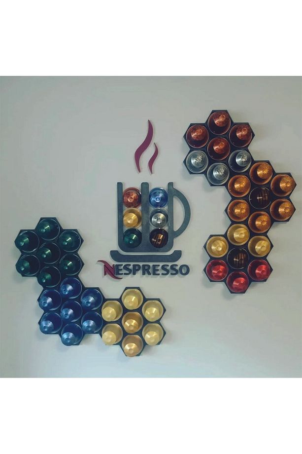 Ve Starbucks Uyumlu Duvar Tipi Kapsül Kahve Standı Kapsül Tutucu [plasti̇k] - 1