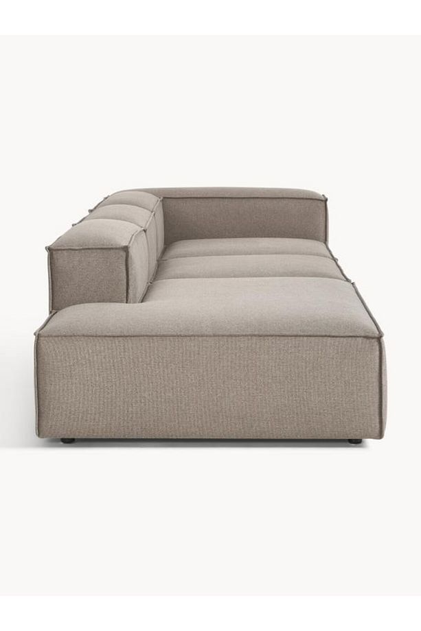 Soft Yumuşak Oturumlu Üç Modüllü Uzanmalı Modüler Kanepe, Keten - InNature Home - 4