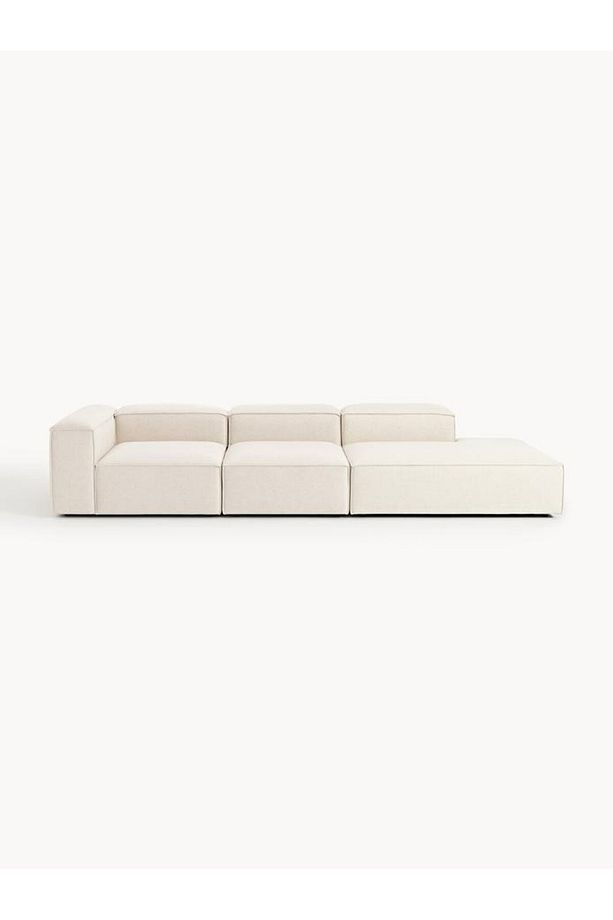 Soft Yumuşak Oturumlu Üç Modüllü Uzanmalı Modüler Kanepe, Keten - InNature Home - 4