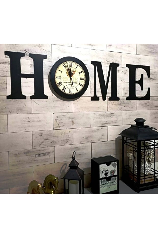 Dekoratif Home Saatli Duvar Dekoru - 3