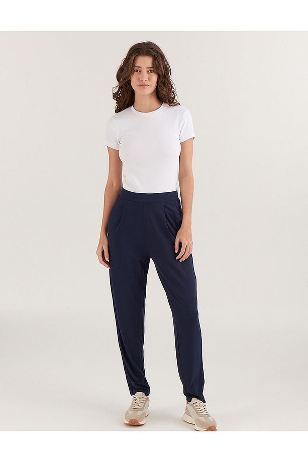Tapered Fit Örme Pantolon - 1