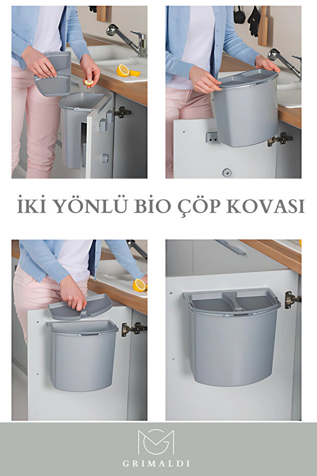 BİO ASKILI ÇÖP KOVASI 7 LT - 3