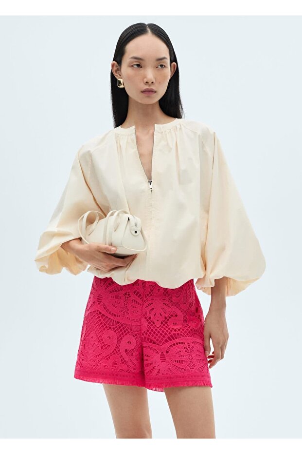 Kroşe triko şort - 6