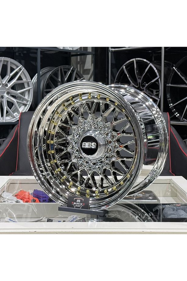 16 İNÇ 4X100 BBS RS2 KROM ÖN:9 ARKA:10 JANT MODELİ (4ADET) - 3
