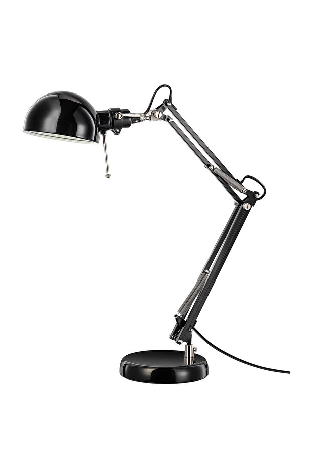 FORSÅ siyah 35 cm çalışma lambası - 1