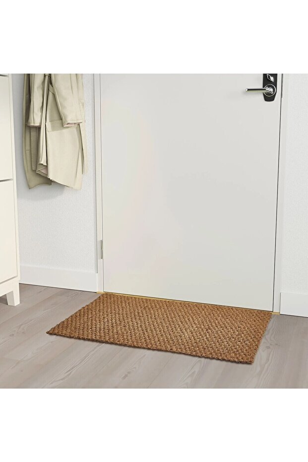 80X50 cm Coconut Fiber Brown Floor Mat - Door Front Woven