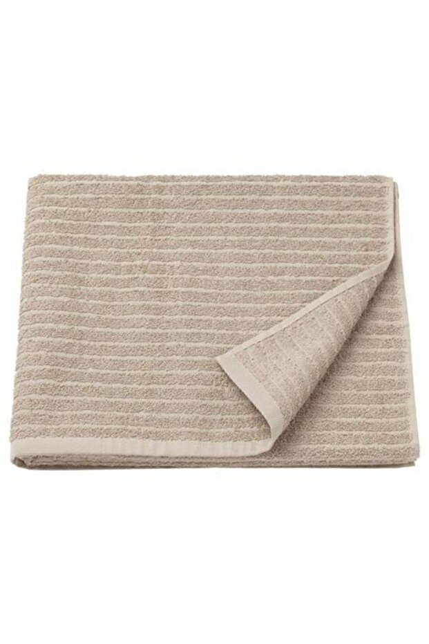Bath Towel, Light Beige, 70X140 Cm, Vagsjön