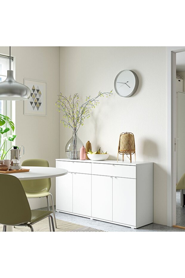 dolap, beyaz, 140x37x75 cm - 2