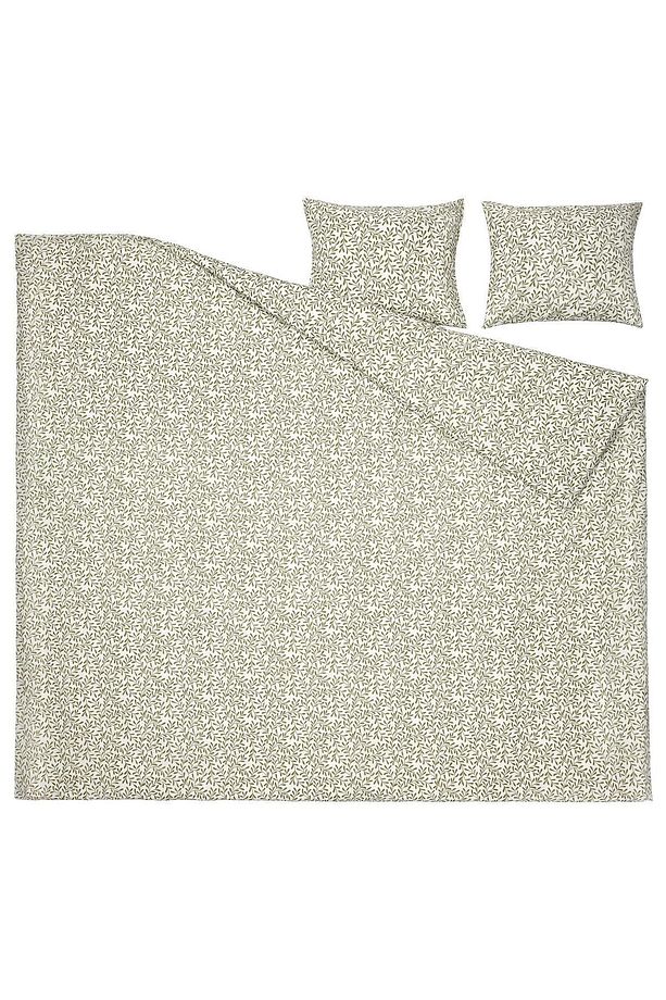 SORGMANTEL, çift kişilik nevresim seti, beyaz-yeşil, 240x220/50x60 cm çift kişilik nevresim seti - 5