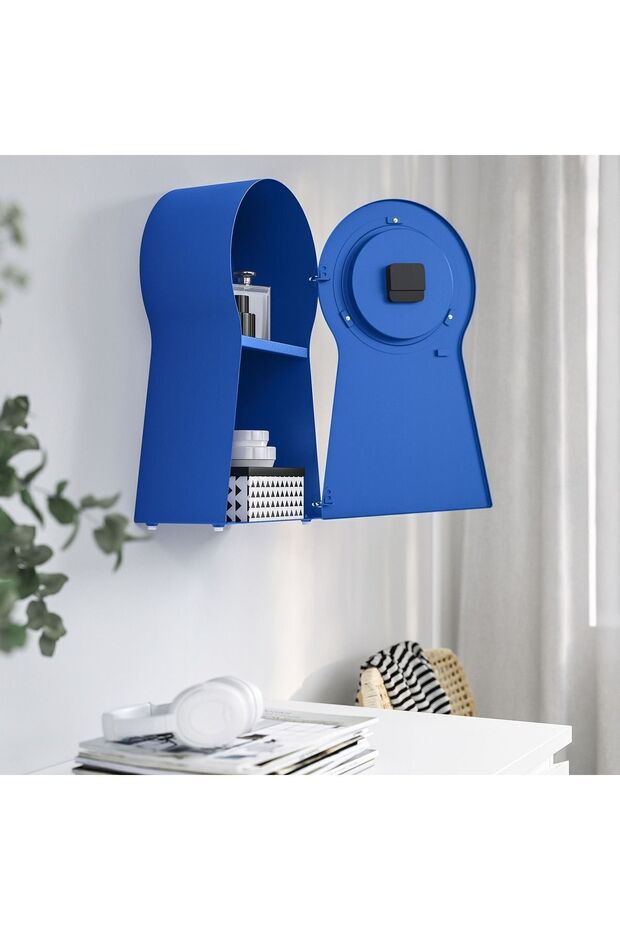 PS 1995 duvar saati, mavi, 48 cm - 4