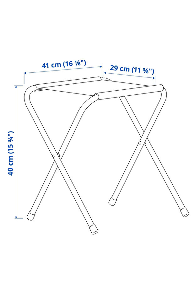 NEMOSTORE IKEA STRANDÖN katlanabilir tabure, yeşil, 29x41x40 cm - 5
