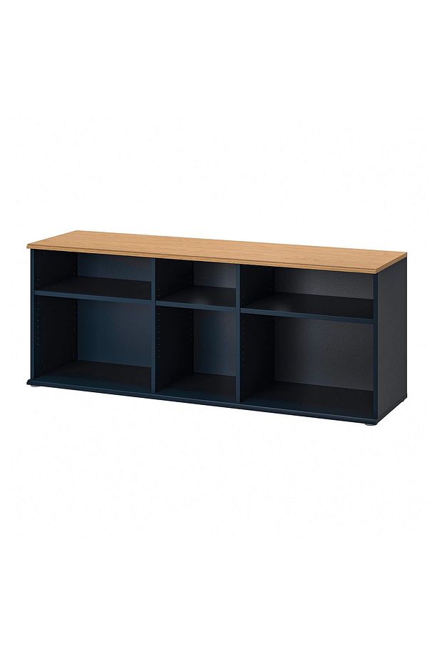 Mavi-siyah 156x38x60 Cm Tv Sehpası Modern Ve Sade, - 2