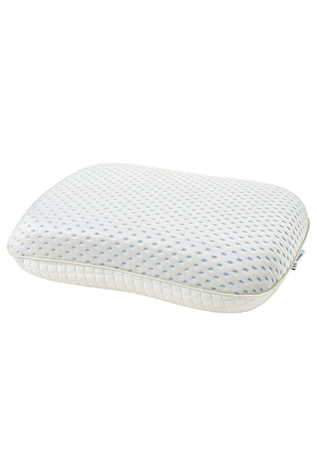 ergonomic pillow, blue-white, 41x52 cm, versatile