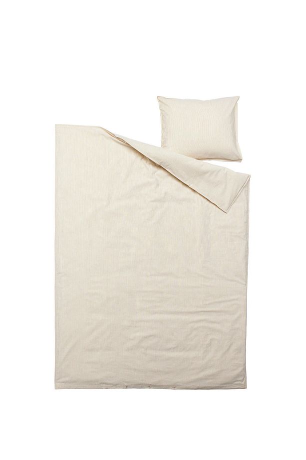 BERGPALM tek kişilik nevresim seti 150x200 sarı-beyaz - 5