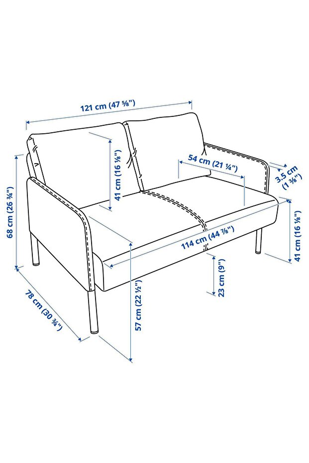 2'li Kanepe, 121X78 - 8