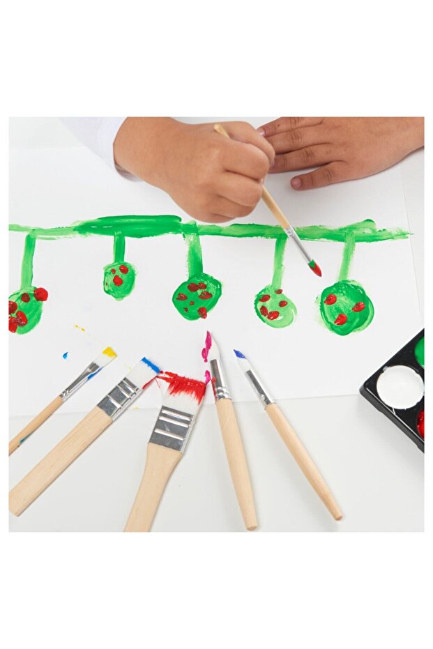 Mala Fırça Seti 6 Parça, Huş - 2