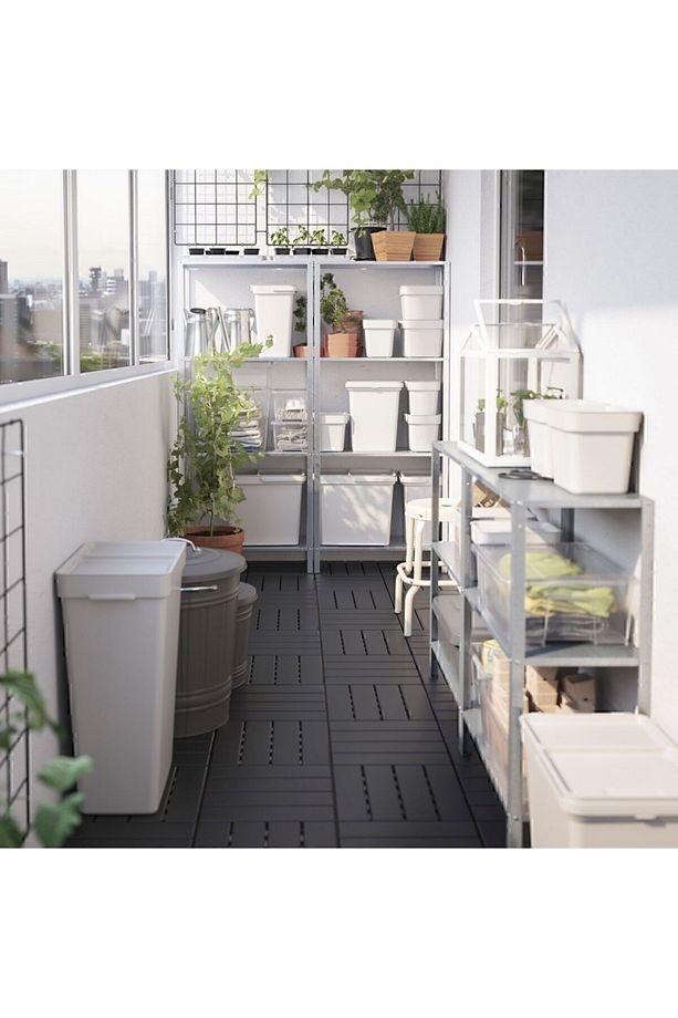 Hallbar 35 Litre Çöp Kutusu, Atık Ayırma, Çamaşır Ayırma Kutusu Açık Gri - 4