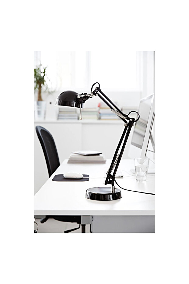FORSÅ siyah 35 cm çalışma lambası - 4