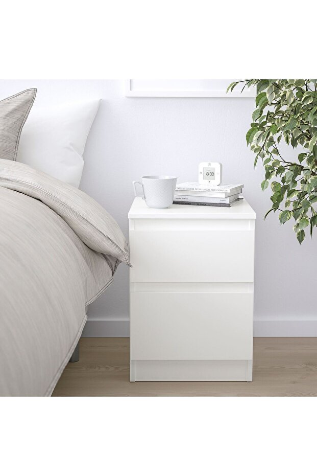 Organizer Nightstand, Width: 35 cm Depth: 40 cm Height: 49 cm