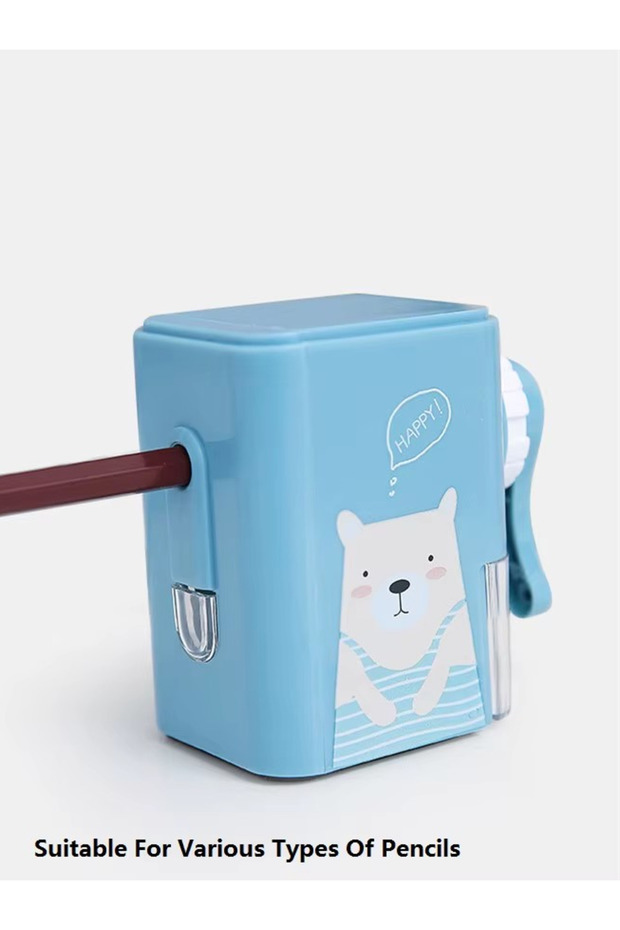 مبراة أقلام الرصاص المثالية لسطح المكتب مع درج القمامة - صورة ملونة، LH0070 - 5