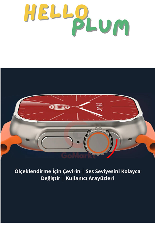 Hello Watch 4 Plus 4G Android Akıllı Saat Sim Kartlı Wifi Özellikli 2.04" Ekranlı Akıllı Saat 49MM - 7