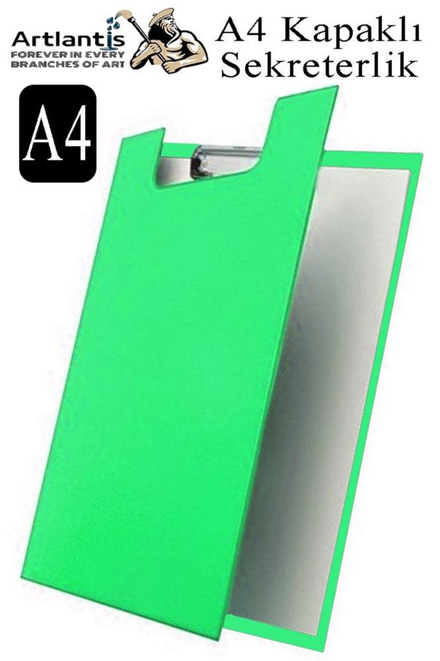 Secretary's Cover A4 1 Piece Colored A4 Cover Secretary's Clip-On Metal Mechanism 80 Sheets Cover