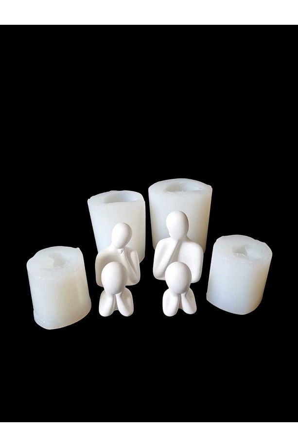 Silikon Kalıp Aile 4 Parça 9,8 Ve 2 X 6 Cm - 2