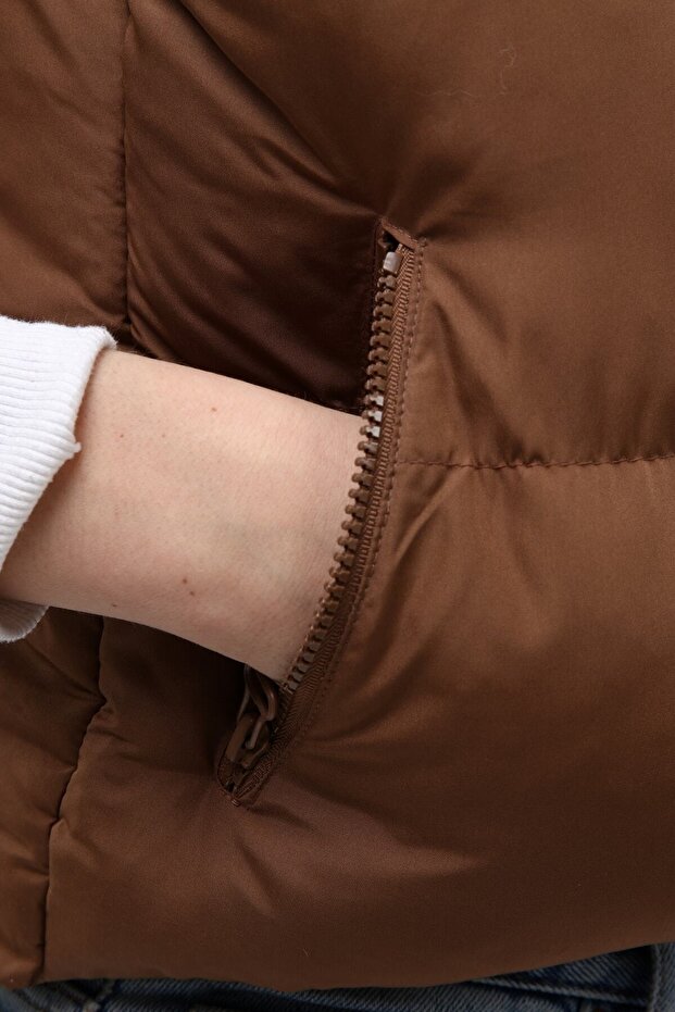 Kadın Bakır Şişme Yelek - 9