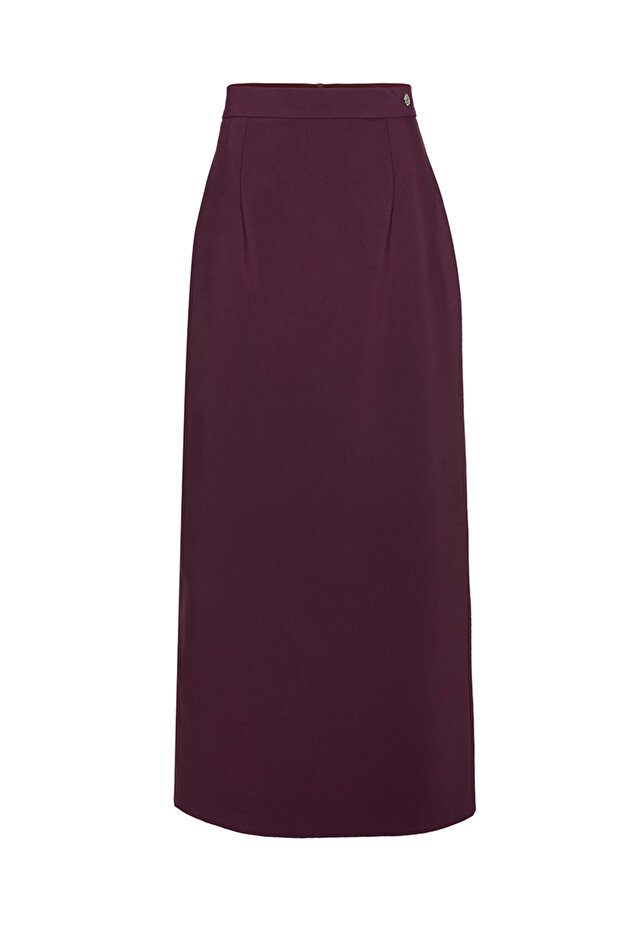 Plum Pencil Skirt