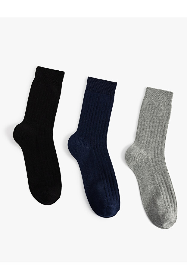 Baumwoll-Basic-Socken-Set mit 3 Paaren - 2