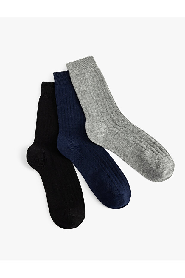Baumwoll-Basic-Socken-Set mit 3 Paaren - 1