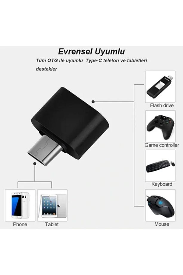 Type-c To Usb 3.0 (YÜKSEK HIZLI) Veri Aktarımı Otg Çevirici Dönüştürücü Adaptör - 4