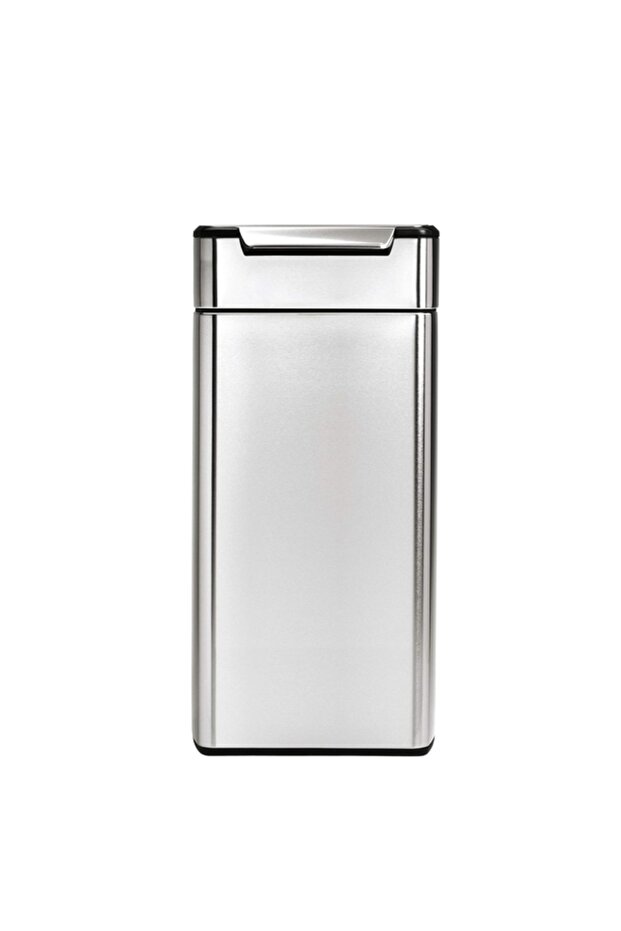 Rectangular Touch-Bar Stainless Steel Trash Can - 1