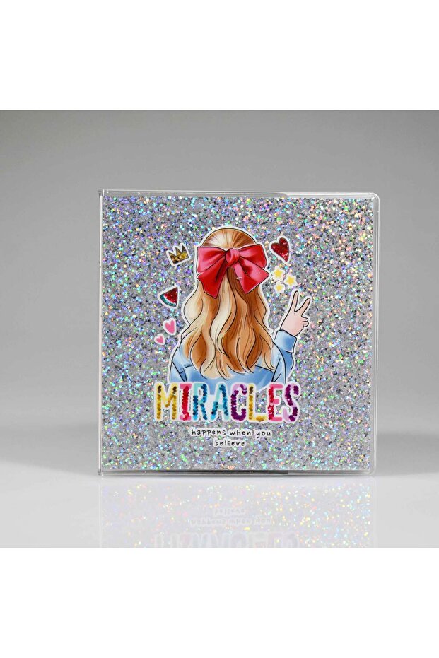 دفتر ملاحظات صغير من MIRACLES باللون الرمادي - 1