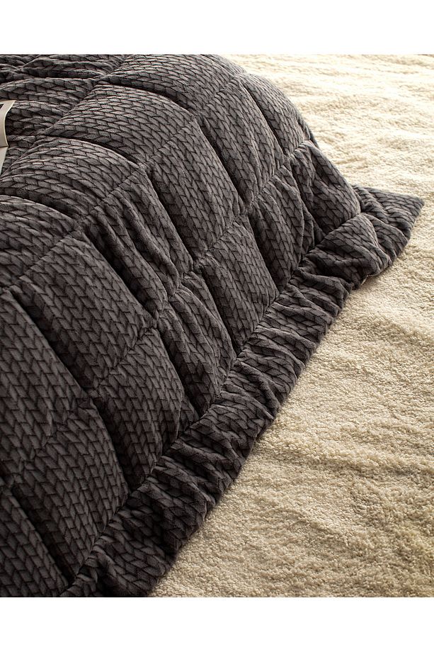 Beth Çift Kişilik Wellsoft Comforter Set - Antrasit - 4