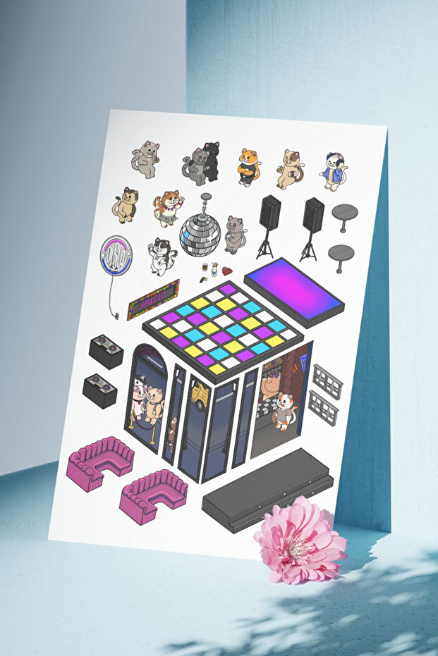 Miyav Disko Sticker Puzzle - 6