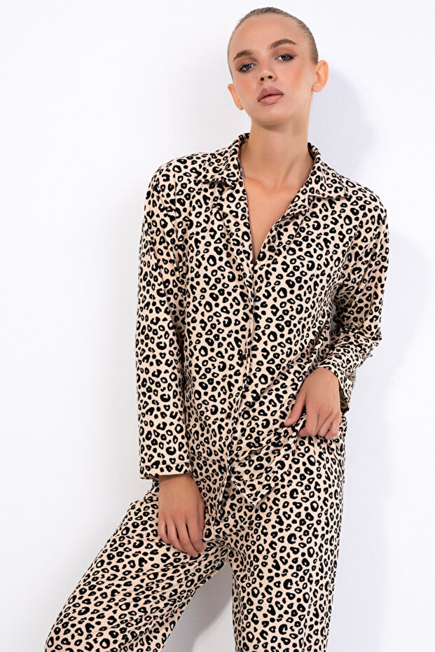 Σετ πιτζάμες 20129 Model Leopard Print - 3