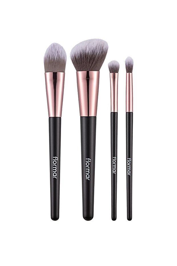 4-Piece Makeup Brush Set (Blush-Foundation-Eye Shadow-Crease) - Makeup Brush Set - 8690604597772 - 2