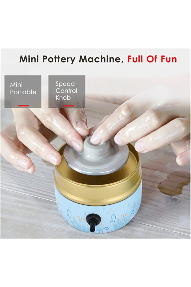 Mini Elektrikli Çömlekçi Tornası - 2
