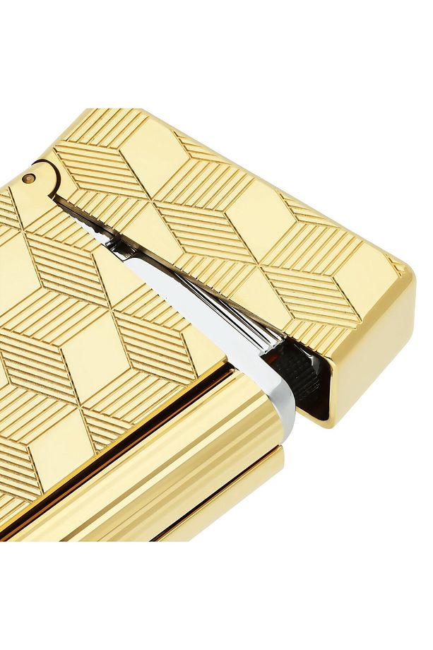 St Dupont Initial Guilloche Gold Çakmak 20841 - 2