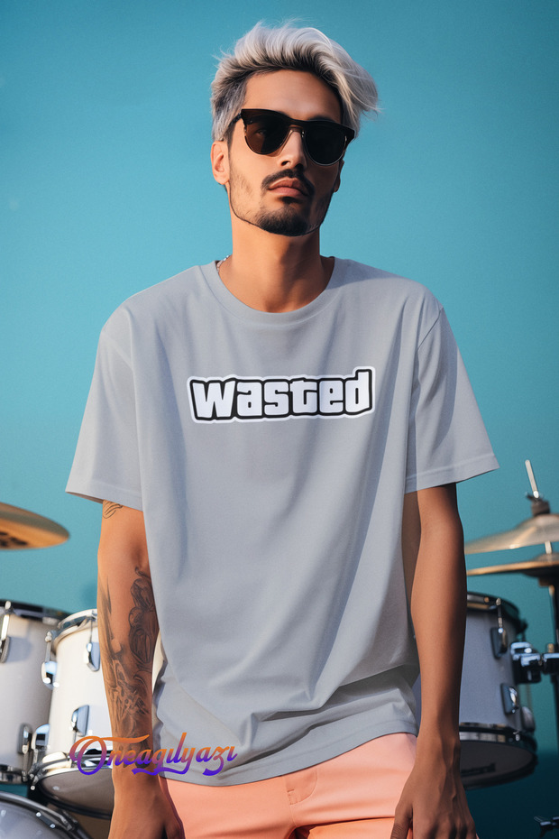 Wasted Printed Oversize T-Shirt