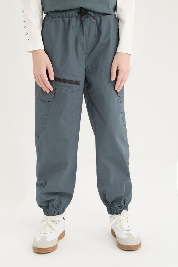 Erkek Çocuk Lastikli Paça Cepli Paraşüt Pantolon D8526a825sp - 4
