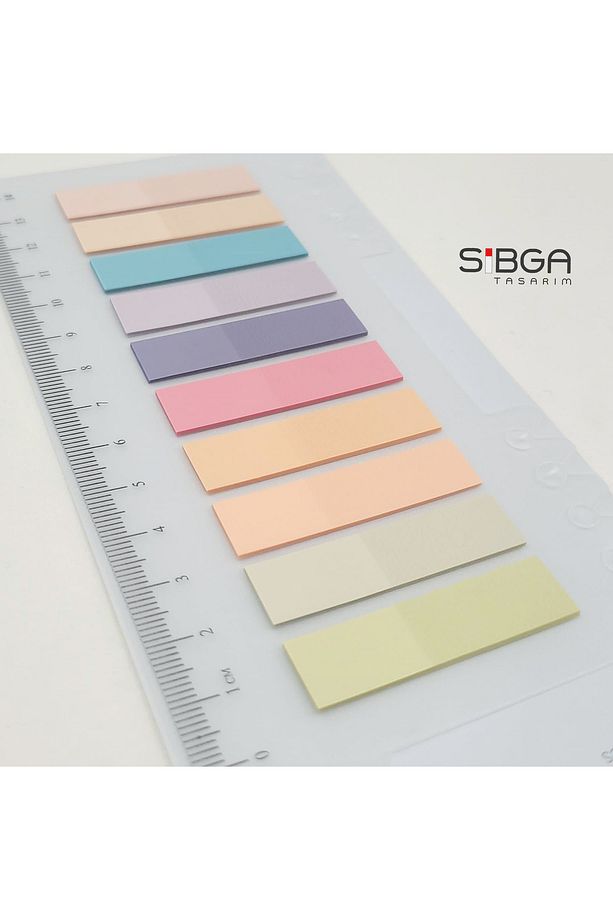 Şeffaf Renkli Postit Post-it Post It. Kitap Ayracı Ayraç Postit Sticker Not Kağıdı 200 Yaprak - 4