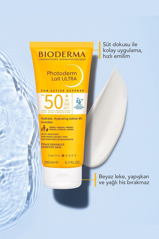 Photoderm Lait Ultra SPF50+ Tüm Ciltler için Yüksek Koruma Süt Formda Yüz, Vücut Güneş Kremi 200 ml - 5